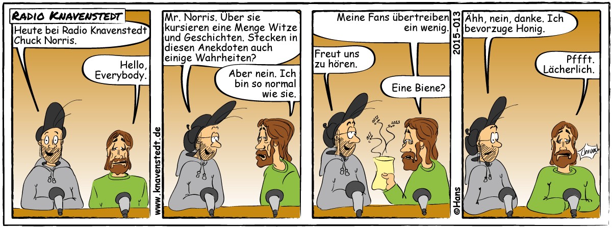 Chuck Norris, Comic, Landleben, Comicstrip, Bilder, Knavenstedt, Dorf, Knave, Schelm, Cartoon, Hans